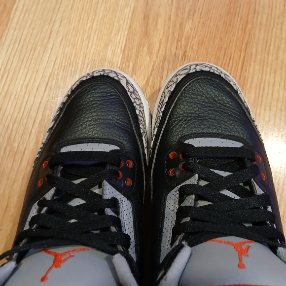 Jordan 3 Retro OG 'Black Cement' Streetwear/Lifestyle Shoes Size 7 Youth… - Picture 6 of 10